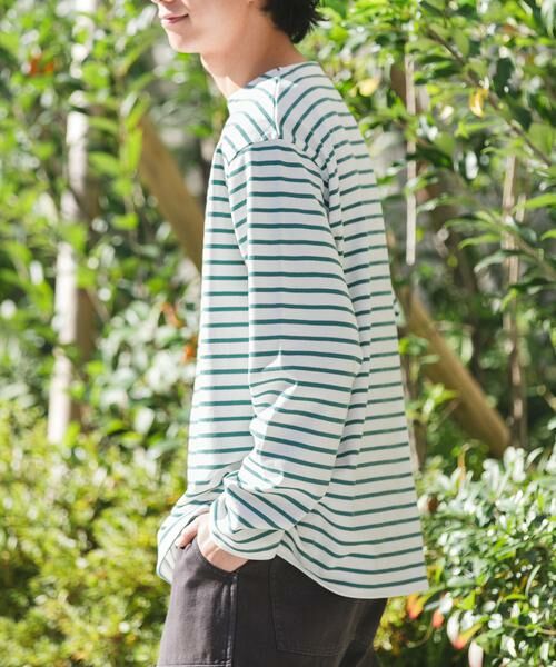 URBAN RESEARCH DOORS / アーバンリサーチ ドアーズ Tシャツ | FORK&SPOON　ボートネックボーダー | 詳細4