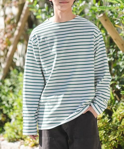 URBAN RESEARCH DOORS / アーバンリサーチ ドアーズ Tシャツ | FORK&SPOON　ボートネックボーダー | 詳細5