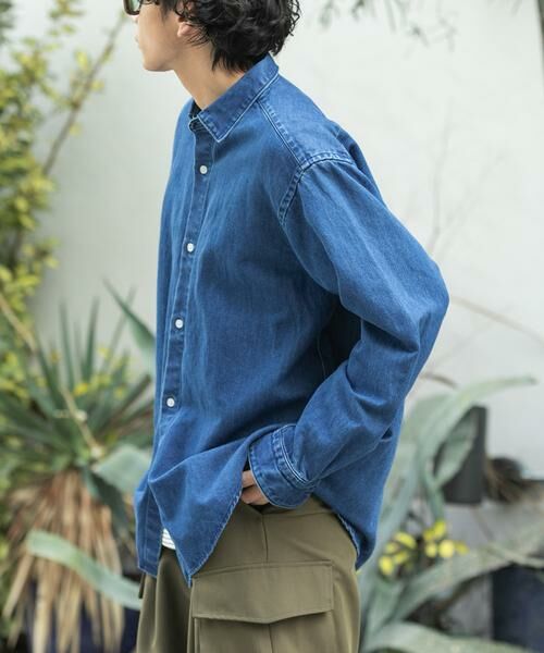 URBAN RESEARCH DOORS / アーバンリサーチ ドアーズ シャツ・ブラウス | FORK&SPOON　ペーパーデニムシャツ | 詳細2