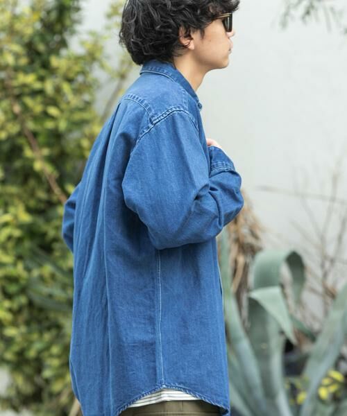 URBAN RESEARCH DOORS / アーバンリサーチ ドアーズ シャツ・ブラウス | FORK&SPOON　ペーパーデニムシャツ | 詳細4