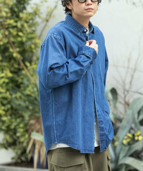 URBAN RESEARCH DOORS / アーバンリサーチ ドアーズ シャツ・ブラウス | FORK&SPOON　ペーパーデニムシャツ | 詳細5