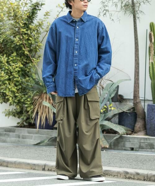 URBAN RESEARCH DOORS / アーバンリサーチ ドアーズ シャツ・ブラウス | FORK&SPOON　ペーパーデニムシャツ | 詳細6