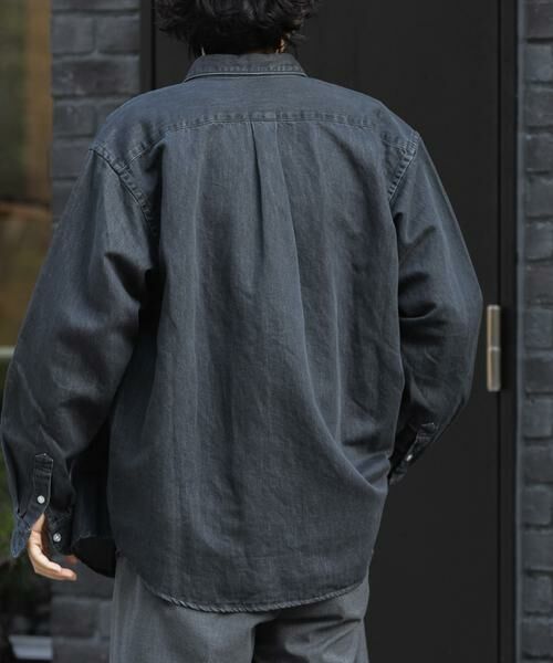 URBAN RESEARCH DOORS / アーバンリサーチ ドアーズ シャツ・ブラウス | FORK&SPOON　ペーパーデニムシャツ | 詳細14
