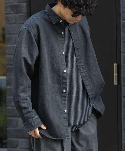 URBAN RESEARCH DOORS / アーバンリサーチ ドアーズ シャツ・ブラウス | FORK&SPOON　ペーパーデニムシャツ | 詳細15