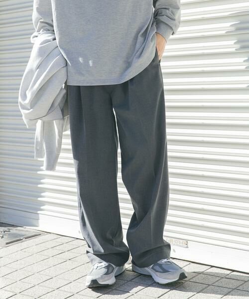 URBAN RESEARCH DOORS / アーバンリサーチ ドアーズ その他パンツ | FORK&SPOON　キャリーマンイージーパンツ（チャコールグレー）