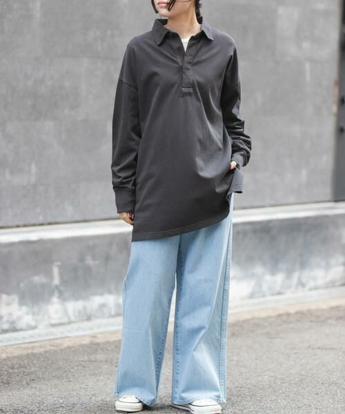 URBAN RESEARCH DOORS / アーバンリサーチ ドアーズ Tシャツ | FORK&SPOON　ガーメントダイビッグラガーシャツ | 詳細13