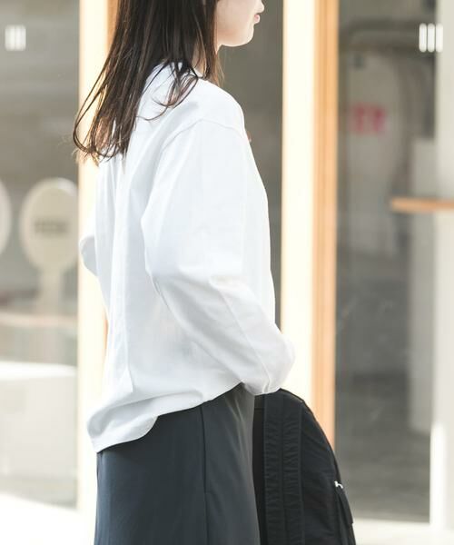 URBAN RESEARCH DOORS / アーバンリサーチ ドアーズ Tシャツ | FORK&SPOON　フロッキープリントロングスリーブTシャツ | 詳細3