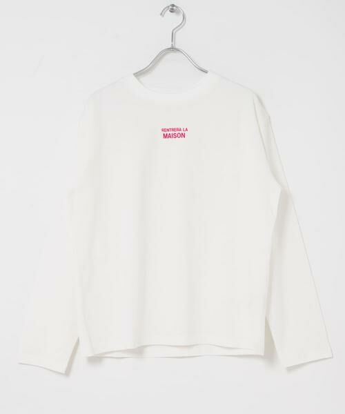 URBAN RESEARCH DOORS / アーバンリサーチ ドアーズ Tシャツ | FORK&SPOON　フロッキープリントロングスリーブTシャツ | 詳細7