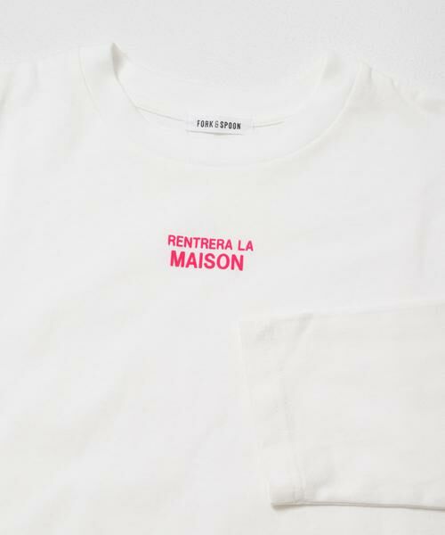 URBAN RESEARCH DOORS / アーバンリサーチ ドアーズ Tシャツ | FORK&SPOON　フロッキープリントロングスリーブTシャツ | 詳細8