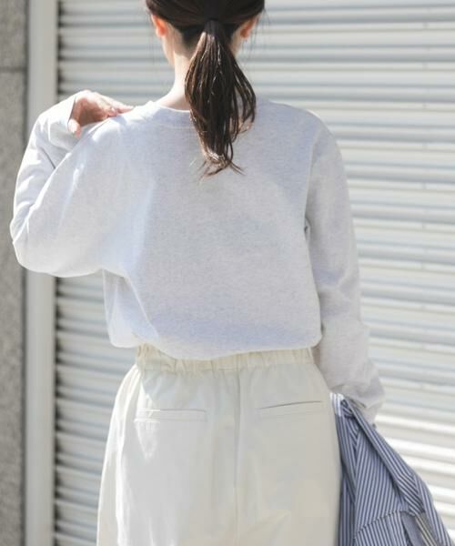 URBAN RESEARCH DOORS / アーバンリサーチ ドアーズ Tシャツ | FORK&SPOON　フロッキープリントロングスリーブTシャツ | 詳細11