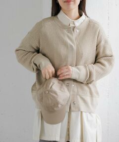 URBAN RESEARCH DOORS / アーバンリサーチ ドアーズ カーディガン・ボレロ | FORK&SPOON　ワッフルカーディガン