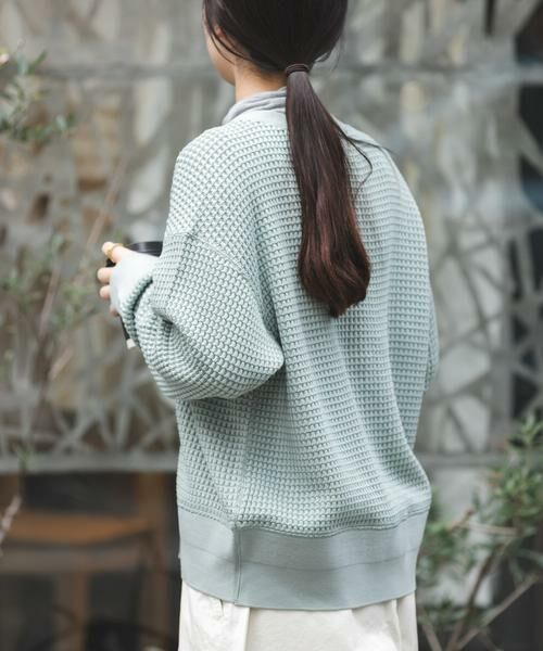 URBAN RESEARCH DOORS / アーバンリサーチ ドアーズ カーディガン・ボレロ | FORK&SPOON　ワッフルカーディガン | 詳細2