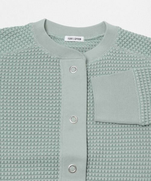 URBAN RESEARCH DOORS / アーバンリサーチ ドアーズ カーディガン・ボレロ | FORK&SPOON　ワッフルカーディガン | 詳細9