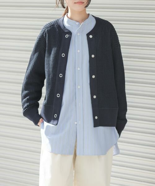 URBAN RESEARCH DOORS / アーバンリサーチ ドアーズ カーディガン・ボレロ | FORK&SPOON　ワッフルカーディガン | 詳細10