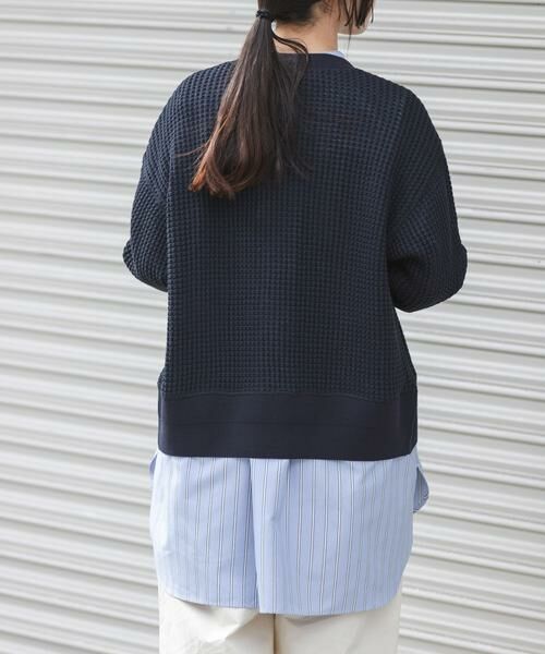 URBAN RESEARCH DOORS / アーバンリサーチ ドアーズ カーディガン・ボレロ | FORK&SPOON　ワッフルカーディガン | 詳細13