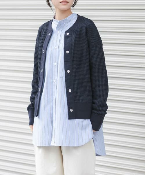 URBAN RESEARCH DOORS / アーバンリサーチ ドアーズ カーディガン・ボレロ | FORK&SPOON　ワッフルカーディガン | 詳細15