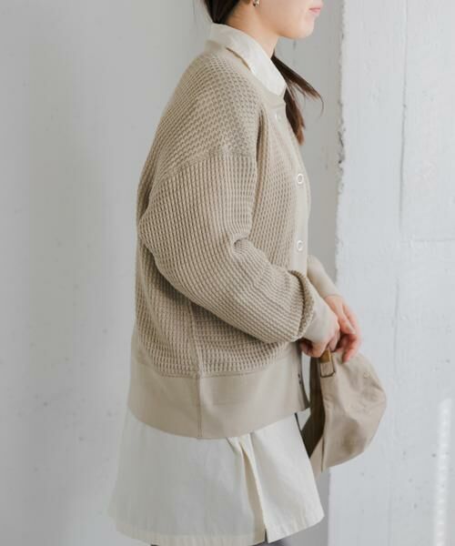 URBAN RESEARCH DOORS / アーバンリサーチ ドアーズ カーディガン・ボレロ | FORK&SPOON　ワッフルカーディガン | 詳細26