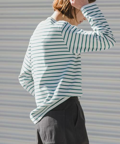 URBAN RESEARCH DOORS / アーバンリサーチ ドアーズ Tシャツ | FORK&SPOON　ボートネックボーダー | 詳細4