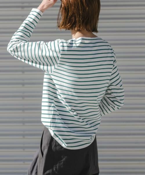 URBAN RESEARCH DOORS / アーバンリサーチ ドアーズ Tシャツ | FORK&SPOON　ボートネックボーダー | 詳細5