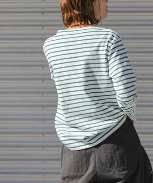 URBAN RESEARCH DOORS / アーバンリサーチ ドアーズ Tシャツ | FORK&SPOON　ボートネックボーダー | 詳細6