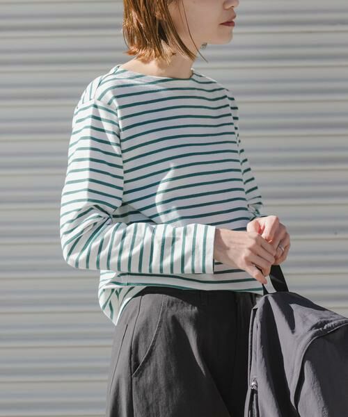 URBAN RESEARCH DOORS / アーバンリサーチ ドアーズ Tシャツ | FORK&SPOON　ボートネックボーダー | 詳細7