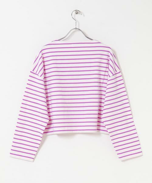 URBAN RESEARCH DOORS / アーバンリサーチ ドアーズ Tシャツ | FORK&SPOON　クロップドボートネックボーダー | 詳細10