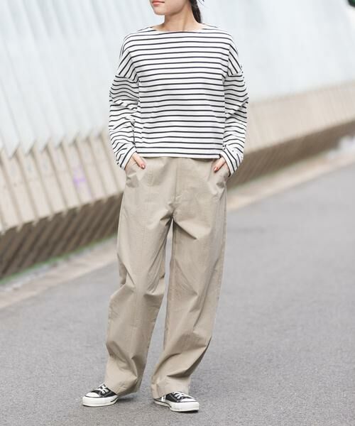 URBAN RESEARCH DOORS / アーバンリサーチ ドアーズ Tシャツ | FORK&SPOON　クロップドボートネックボーダー | 詳細20