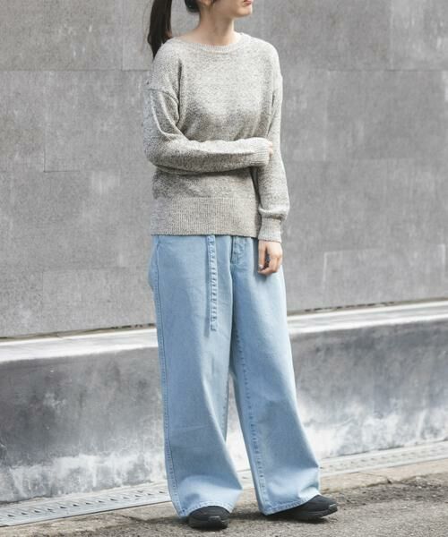 URBAN RESEARCH DOORS / アーバンリサーチ ドアーズ ニット・セーター | FORK&SPOON　テープヤーンボートネックニット | 詳細5