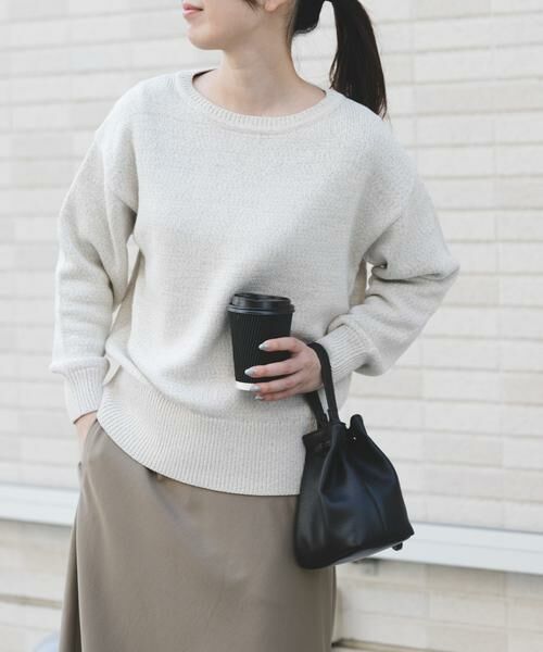 URBAN RESEARCH DOORS / アーバンリサーチ ドアーズ ニット・セーター | FORK&SPOON　テープヤーンボートネックニット（ベージュ系その他）