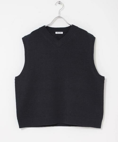 URBAN RESEARCH DOORS / アーバンリサーチ ドアーズ ベスト | FORK&SPOON　テープヤーンVネックニットベスト | 詳細7