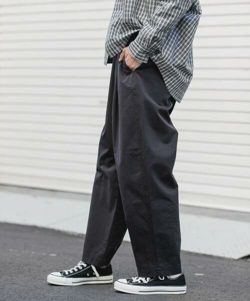 URBAN RESEARCH DOORS / アーバンリサーチ ドアーズ その他パンツ | FORK&SPOON　コットンツイルカーブパンツ（ブラック）