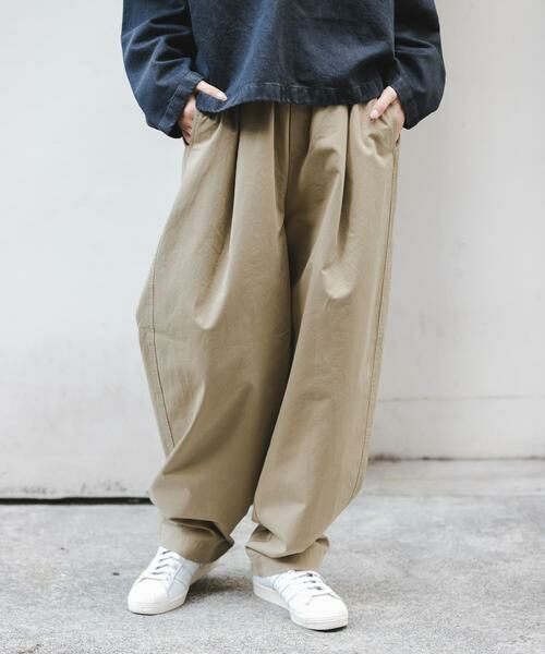 URBAN RESEARCH DOORS / アーバンリサーチ ドアーズ その他パンツ | FORK&SPOON　コットンツイルカーブパンツ（ベージュ）