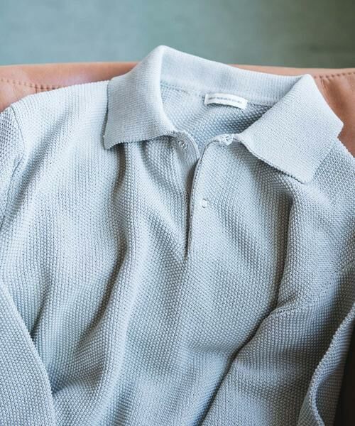 URBAN RESEARCH DOORS / アーバンリサーチ ドアーズ ニット・セーター | DRYMIX カノコロングスリーブニットポロシャツ | 詳細3