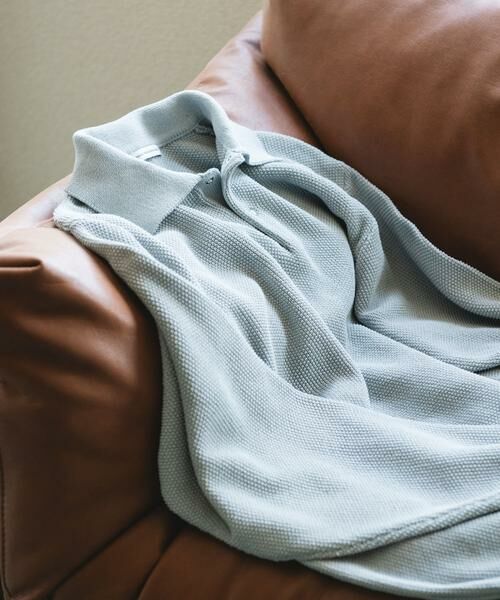 URBAN RESEARCH DOORS / アーバンリサーチ ドアーズ ニット・セーター | DRYMIX カノコロングスリーブニットポロシャツ | 詳細4