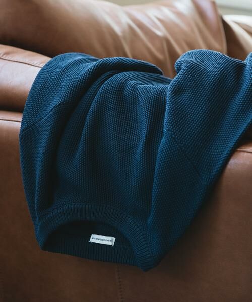 URBAN RESEARCH DOORS / アーバンリサーチ ドアーズ ニット・セーター | DRY MIX カノコ ロングスリーブクルーネックニット（ネイビー）