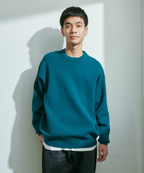 URBAN RESEARCH DOORS / アーバンリサーチ ドアーズ ニット・セーター | 『UR TECH Renew Knit』クルーネックプルオーバー | 詳細4