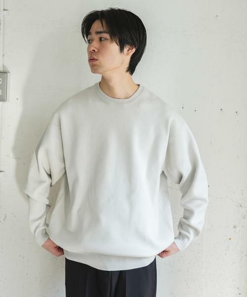 URBAN RESEARCH DOORS / アーバンリサーチ ドアーズ ニット・セーター | 『UR TECH Renew Knit』クルーネックプルオーバー | 詳細24