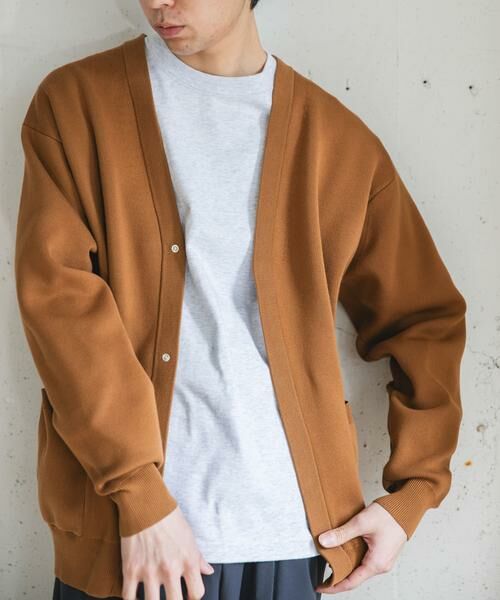 URBAN RESEARCH DOORS / アーバンリサーチ ドアーズ カーディガン・ボレロ | 『UR TECH Renew Knit』Vネックカーディガン | 詳細11