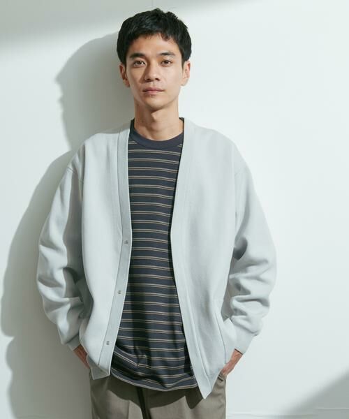 URBAN RESEARCH DOORS / アーバンリサーチ ドアーズ カーディガン・ボレロ | 『UR TECH Renew Knit』Vネックカーディガン | 詳細16