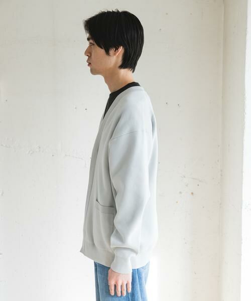 URBAN RESEARCH DOORS / アーバンリサーチ ドアーズ カーディガン・ボレロ | 『UR TECH Renew Knit』Vネックカーディガン | 詳細30