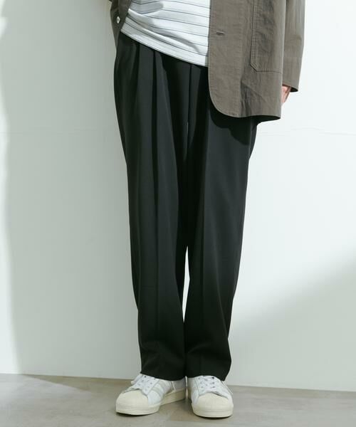 URBAN RESEARCH DOORS / アーバンリサーチ ドアーズ その他パンツ | 『UR TECH』完声2タックワイドトラウザー | 詳細1