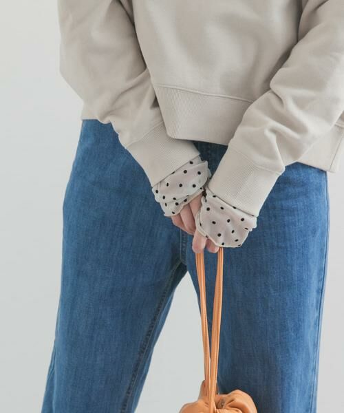 URBAN RESEARCH DOORS / アーバンリサーチ ドアーズ Tシャツ | 袖ドット柄切替ロングスリーブTシャツ | 詳細3