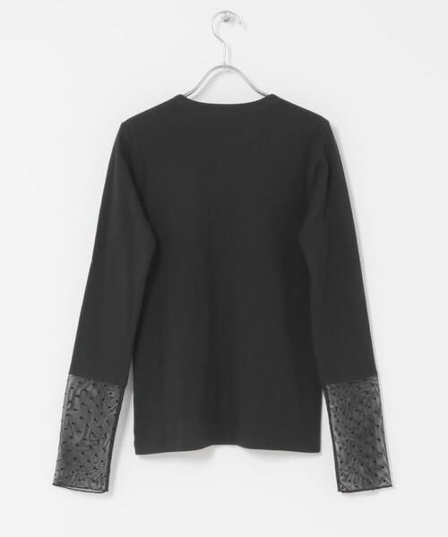 URBAN RESEARCH DOORS / アーバンリサーチ ドアーズ Tシャツ | 袖ドット柄切替ロングスリーブTシャツ | 詳細4