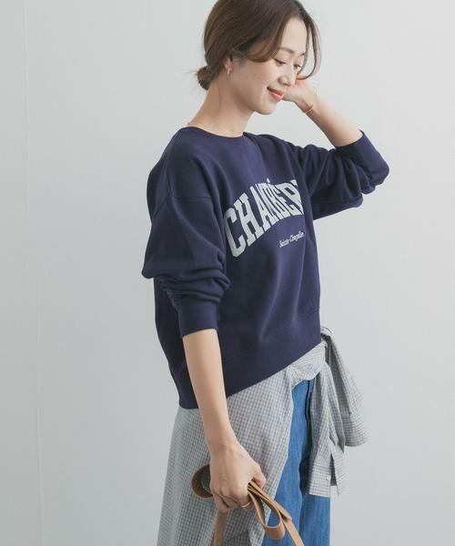 URBAN RESEARCH DOORS / アーバンリサーチ ドアーズ スウェット | カレッジロゴ刺繍スウェット | 詳細11