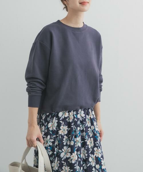 URBAN RESEARCH DOORS / アーバンリサーチ ドアーズ スウェット | コットンスウェットヘムドロストプルオーバー | 詳細12