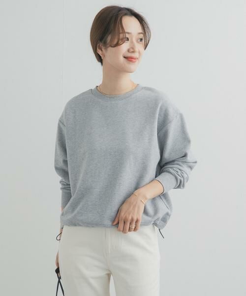 URBAN RESEARCH DOORS / アーバンリサーチ ドアーズ スウェット | コットンスウェットヘムドロストプルオーバー（グレー系その他）