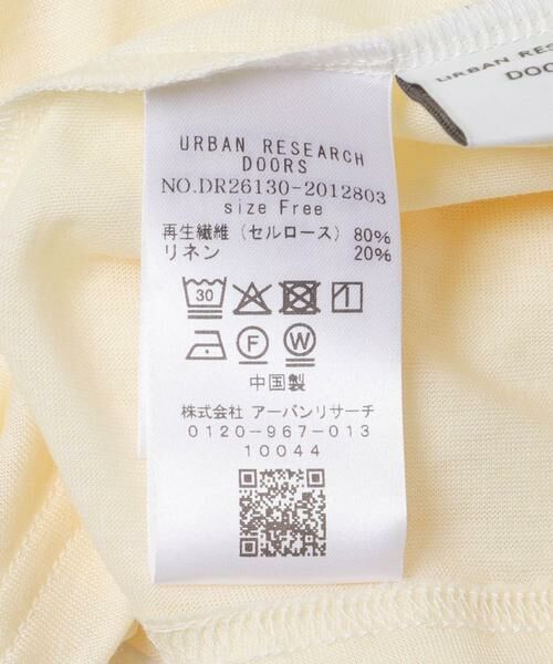 URBAN RESEARCH DOORS / アーバンリサーチ ドアーズ Tシャツ | リネン混シアーロングスリーブTシャツ | 詳細22