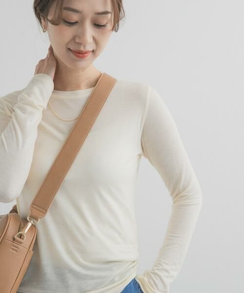 URBAN RESEARCH DOORS / アーバンリサーチ ドアーズ Tシャツ | リネン混シアーロングスリーブTシャツ | 詳細8