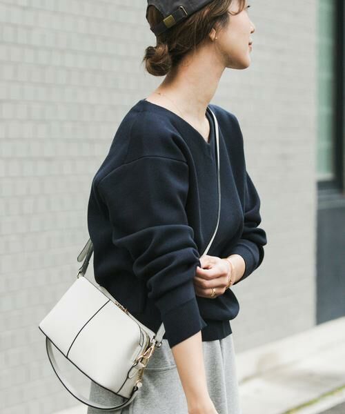 URBAN RESEARCH DOORS / アーバンリサーチ ドアーズ ニット・セーター | 『UR TECH Renew Knit』Vネックプルオーバー | 詳細1