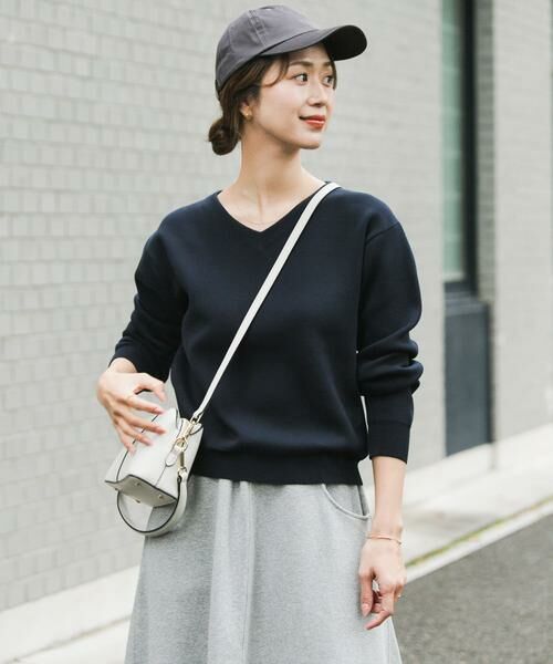 URBAN RESEARCH DOORS / アーバンリサーチ ドアーズ ニット・セーター | 『UR TECH Renew Knit』Vネックプルオーバー | 詳細2